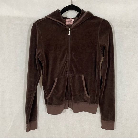 Juicy Couture brown zippered hoodie - Picture 2 of 3
